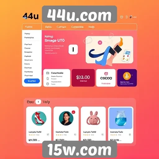Como o design do 44u.com melhora a experiência do usuário